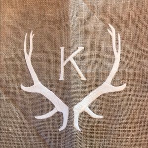 New shower curtain by Ballard, tight woven burlap/jute  $40